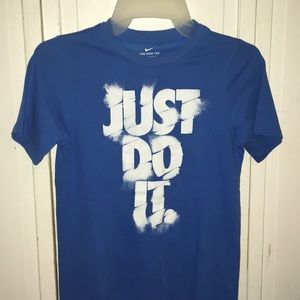 BOYS NIKE DRI FIT “JUST DO IT” T-SHIRT